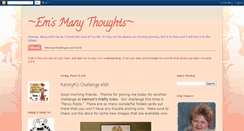 Desktop Screenshot of emsmanythoughts.blogspot.com