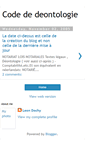 Mobile Screenshot of codededeontologie.blogspot.com
