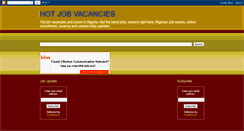 Desktop Screenshot of latestnigeriahotjobvacancies.blogspot.com