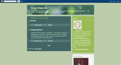 Desktop Screenshot of excelglassinc.blogspot.com