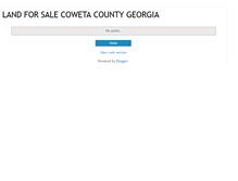 Tablet Screenshot of land-coweta-county.blogspot.com