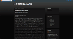 Desktop Screenshot of kramprakash.blogspot.com