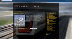 Desktop Screenshot of informasi-lalin.blogspot.com