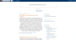 Desktop Screenshot of bvpsp5love2007.blogspot.com