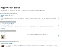 Tablet Screenshot of happygreenbabies.blogspot.com