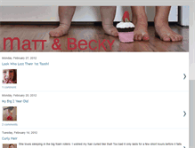 Tablet Screenshot of matt-and-becky.blogspot.com