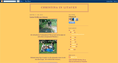 Desktop Screenshot of christina-in-litauen.blogspot.com