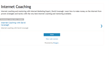 Tablet Screenshot of davidcavanaghinternetcoaching.blogspot.com