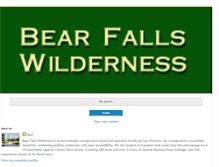 Tablet Screenshot of bearfallswilderness.blogspot.com