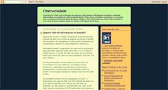 Desktop Screenshot of cibersociedade.blogspot.com