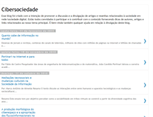 Tablet Screenshot of cibersociedade.blogspot.com