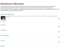 Tablet Screenshot of dolmetscher-hamburg.blogspot.com
