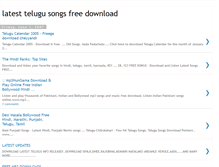 Tablet Screenshot of latesttelugusongsfreedownload.blogspot.com