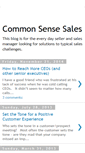 Mobile Screenshot of common-sense-sales.blogspot.com
