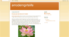 Desktop Screenshot of amoderngirlslife.blogspot.com