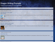 Tablet Screenshot of dragonwritingprompts.blogspot.com