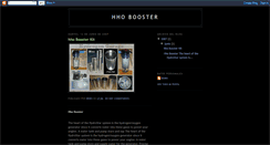 Desktop Screenshot of hho-booster.blogspot.com