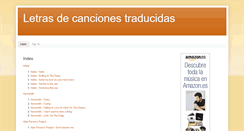 Desktop Screenshot of lascancionestraducidas.blogspot.com