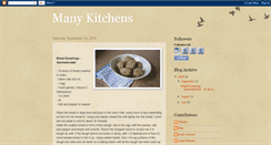 Desktop Screenshot of manykitchens.blogspot.com