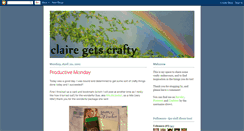 Desktop Screenshot of clairegetscrafty.blogspot.com