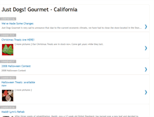Tablet Screenshot of justdogsgourmet.blogspot.com