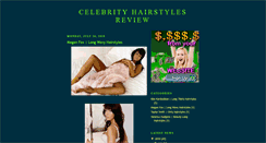 Desktop Screenshot of celebrityhairstylesreview.blogspot.com