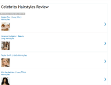 Tablet Screenshot of celebrityhairstylesreview.blogspot.com