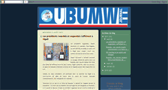 Desktop Screenshot of journalubumwe.blogspot.com