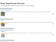 Tablet Screenshot of pinoysuperheroesuniverse.blogspot.com