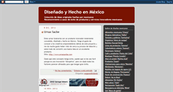 Desktop Screenshot of disenadoenmexico.blogspot.com