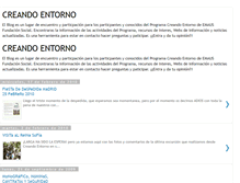 Tablet Screenshot of creandoentorno.blogspot.com