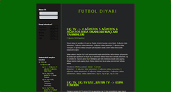 Desktop Screenshot of futboldiyari.blogspot.com