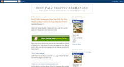 Desktop Screenshot of paidtrafficexchanges.blogspot.com