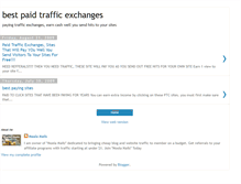 Tablet Screenshot of paidtrafficexchanges.blogspot.com