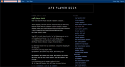 Desktop Screenshot of 4-mp3playerdock.blogspot.com