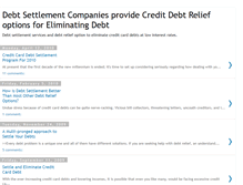 Tablet Screenshot of debteliminationsolution.blogspot.com
