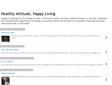 Tablet Screenshot of healthyattitudehappyliving.blogspot.com