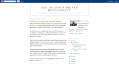 Desktop Screenshot of errordrivendevelopment.blogspot.com