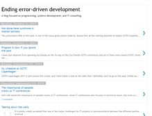 Tablet Screenshot of errordrivendevelopment.blogspot.com