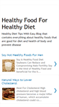 Mobile Screenshot of healthydiet21.blogspot.com