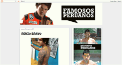 Desktop Screenshot of famososperuanos.blogspot.com