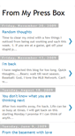 Mobile Screenshot of frommypressbox.blogspot.com