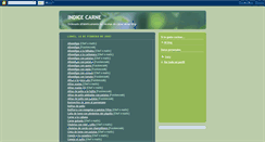 Desktop Screenshot of indicecarne.blogspot.com