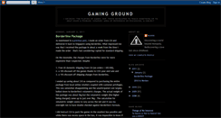 Desktop Screenshot of gamingground.blogspot.com