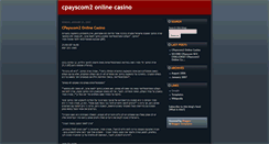 Desktop Screenshot of cpayscom22-online-casino.blogspot.com