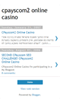 Mobile Screenshot of cpayscom22-online-casino.blogspot.com