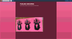 Desktop Screenshot of fuelingunicorns.blogspot.com