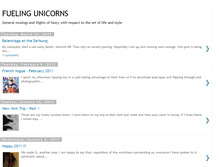 Tablet Screenshot of fuelingunicorns.blogspot.com