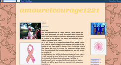 Desktop Screenshot of amouretcourage1221.blogspot.com