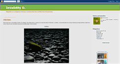 Desktop Screenshot of invaliditydreams.blogspot.com